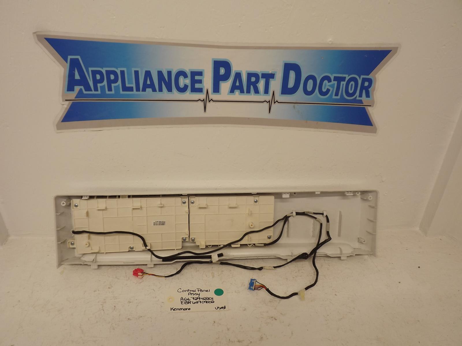 Kenmore Dryer AGL72942201 EBR62709002 Control Panel Assy Used Kenmore Dryer AGL72942201 EBR62709002 Control Panel Assy Used